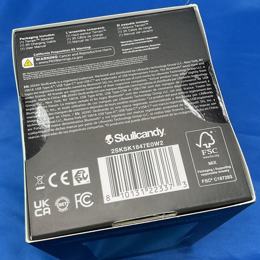 Skullcandy Terrain XT Wireless Bluetooth Speaker Green NEW SEALED - Picture 7 of 7